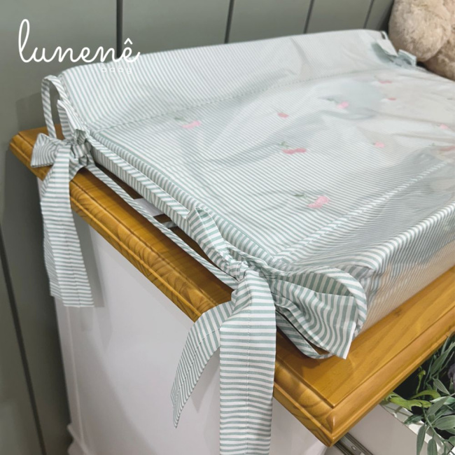 Trocador Personalizado Anatômico Cerejinha Verde 200 Fios 4574