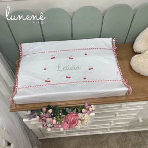 Trocador Personalizado Anatômico Cerejinha Vermelha 200 Fios 4576