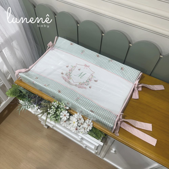 Trocador Personalizado Anatômico Jardim Encantado 200 Fios 4535