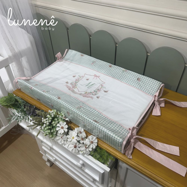 Trocador Personalizado Anatômico Jardim Encantado 200 Fios 4535