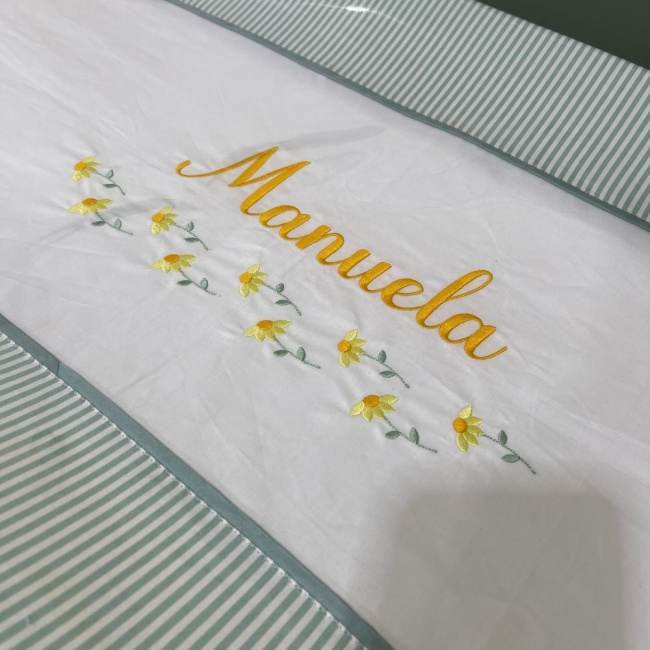 Trocador Personalizado Anatômico Margaridas 200 Fios 4512
