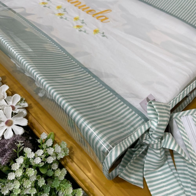 Trocador Personalizado Anatômico Margaridas 200 Fios 4512