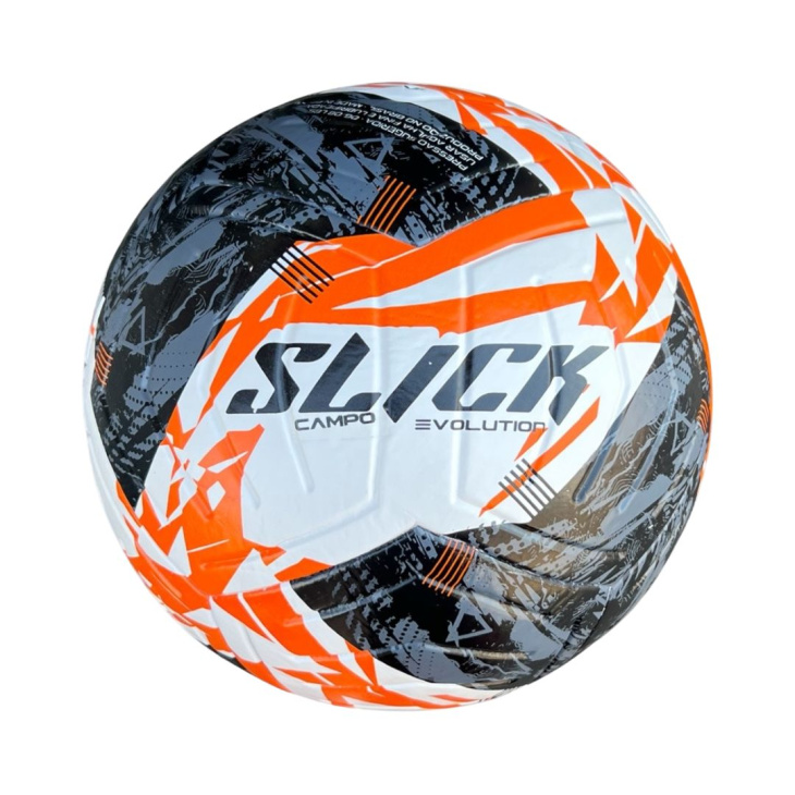 Bola Campo Dualt Slick Evolution M2 Preto-Laranja