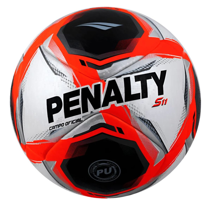 Bola Campo Penalty S11 R1 XXV Preto-Laranja