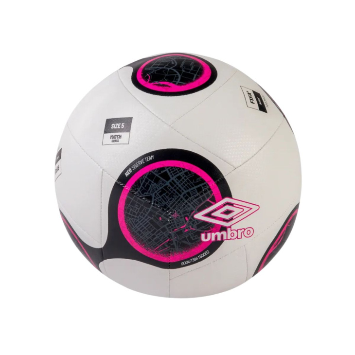 Bola Campo Umbro Neo Swerve Team Branco-Preto-Rosa