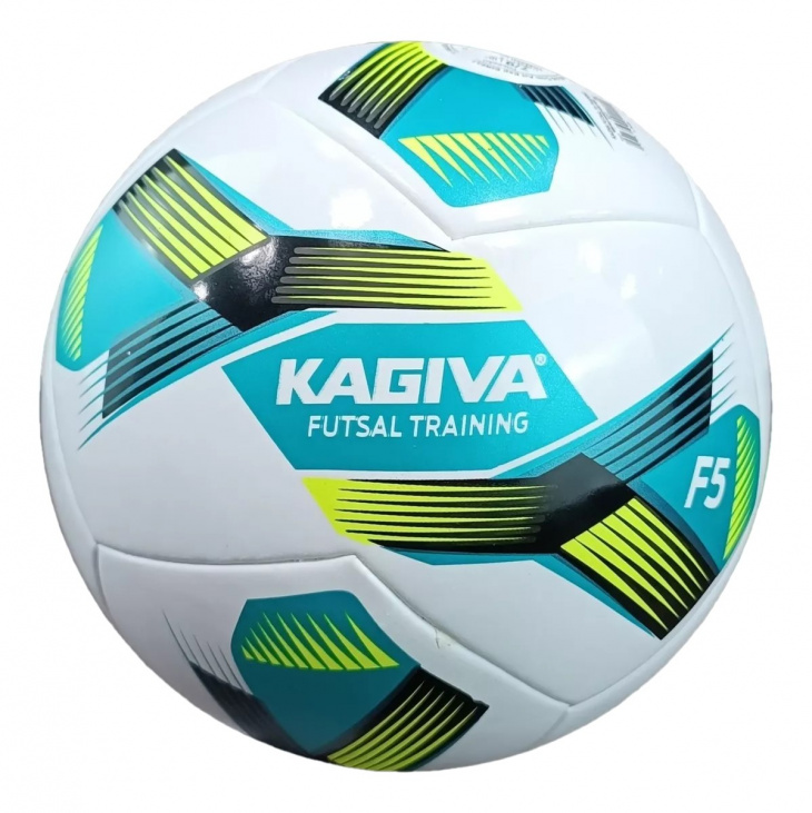 Bola Kagiva Futsal F5 Training Branco/Verde/Amarelo