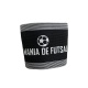 Braçadeira Elástica Faixa Capitão Mania de Futsal Infantil Preta