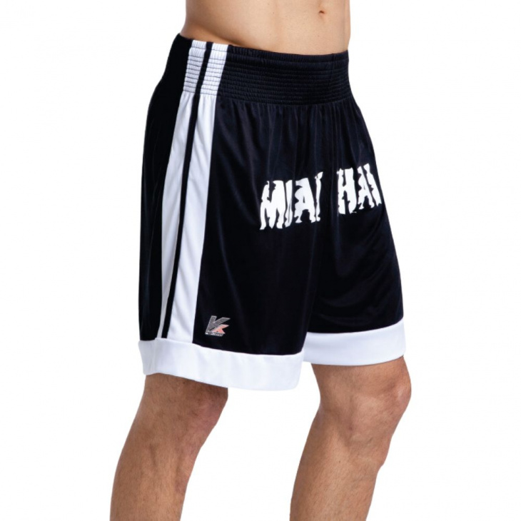 Calção Muay Thai Kanxa Preto-Branco