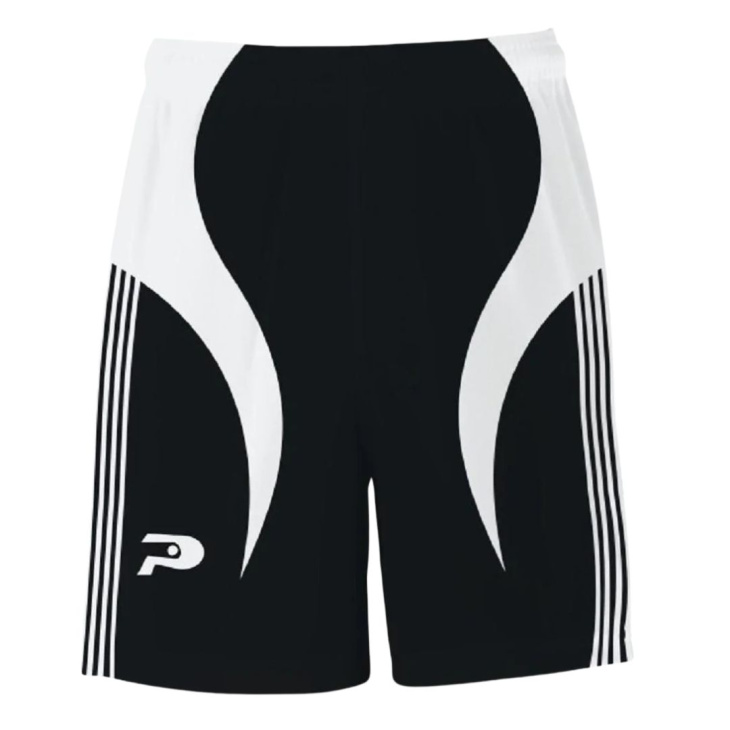 Calção Placar Masculino Casual Futebol Estampado Bariri Preto-Branco
