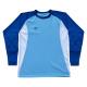 Camisa Goleiro Placar Manga Longa Número 1 Camanducaia Azul