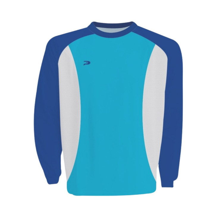 Camisa Goleiro Placar Manga Longa Número 1 Camanducaia Azul