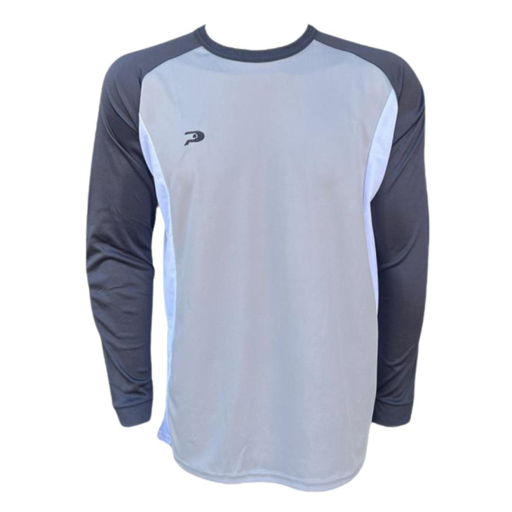 Camisa Goleiro Placar Manga Longa Número 1 Camanducaia Cinza