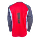 Camisa Goleiro Placar Manga Longa Número 1 Camanducaia Vermelho