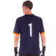 Camisa Goleiro Poker Manga Curta Guardião Número 1 Marinho