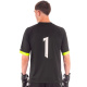 Camisa Goleiro Poker Manga Curta Guardião Número 1 Preta