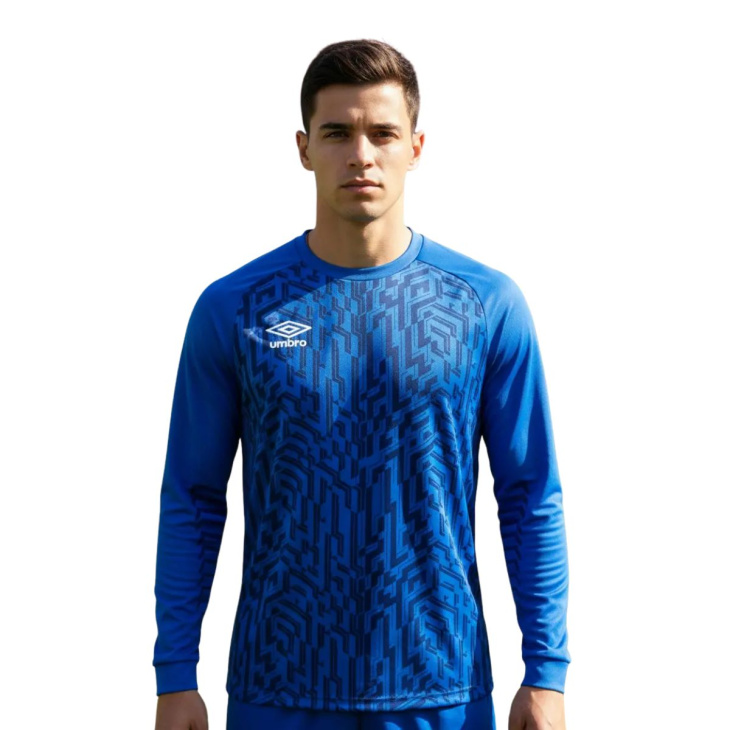 Camisa Goleiro Umbro Manga Longa Guardium Azul