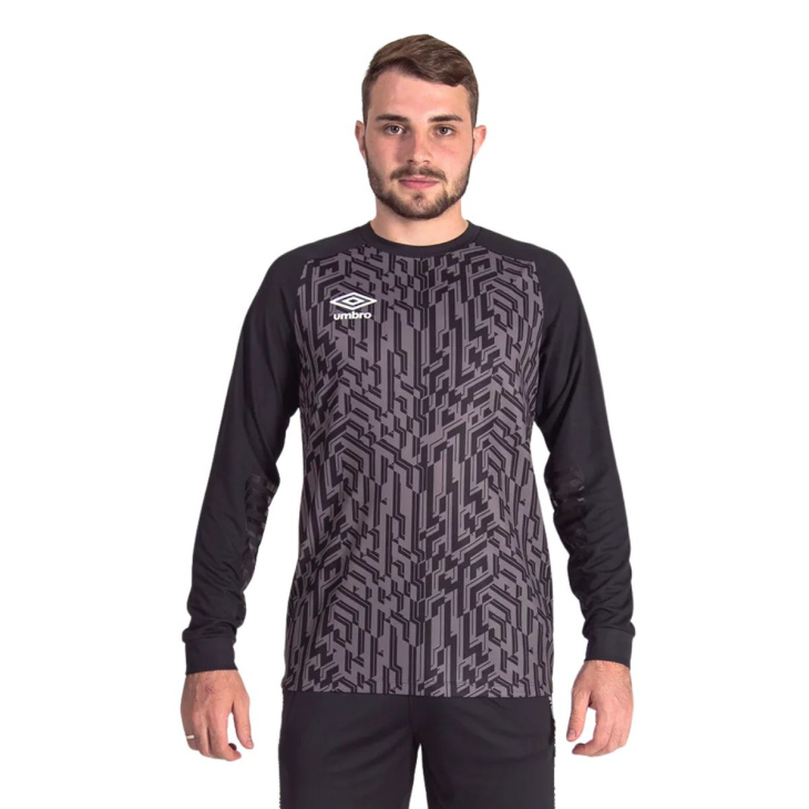 Camisa Goleiro Umbro Manga Longa Guardium Preto