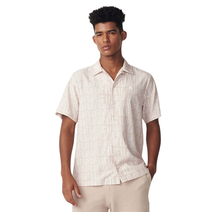 Camisa Masculina Fila Dolce Vita Bege