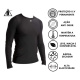 Camisa Térmica Kanxa Manga Longa Segunda Pele KX Chumbo