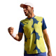 Camiseta Joma Challenge Sleeve T-Shirt Azul-Amarelo