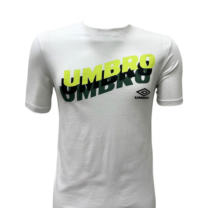 Camiseta Masculina Umbro Duo Lettering Branco