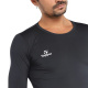 Camiseta T-Shirt Topper Térmica Manga Longa Classic New Preto