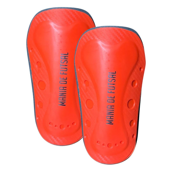 Caneleira Mania de Futsal Premium Laranja/Preto