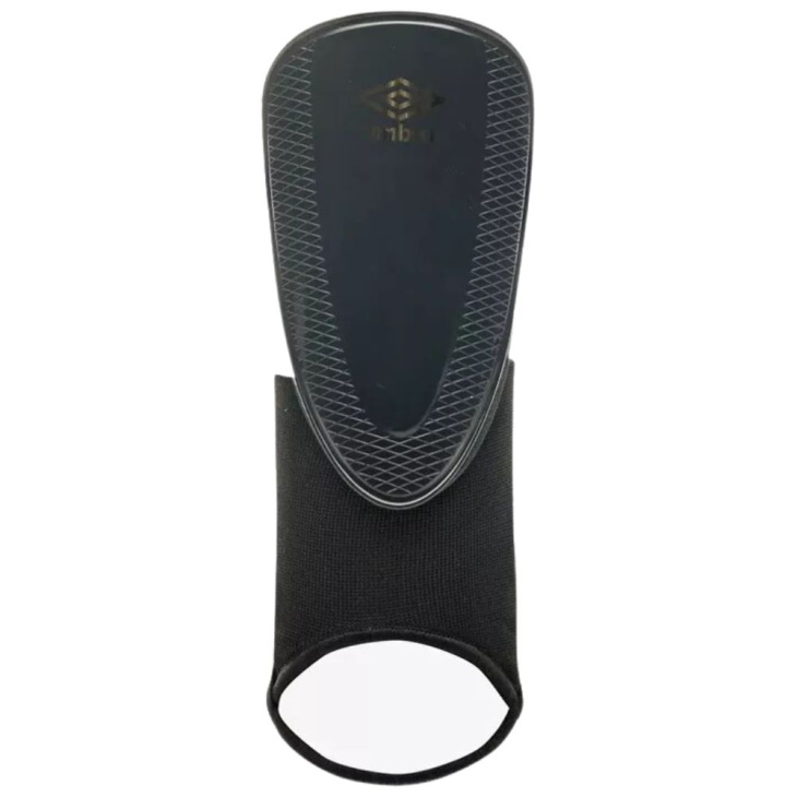 Caneleira Umbro Protection Juvenil C/ Tornozeleira Preto