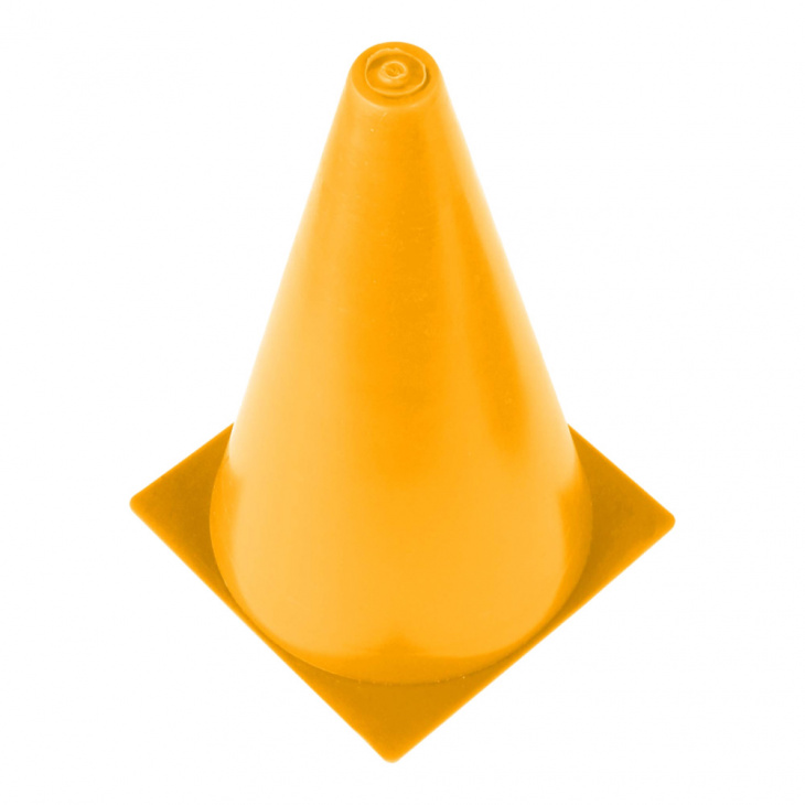 Cone de Marcação Poker Com 5 Unidades Amarelo