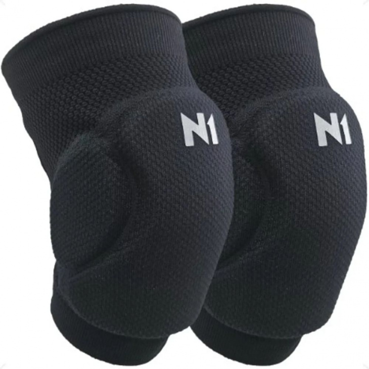 Joelheira Volei N1 Sport Knit 3D Preto