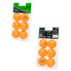 Kit 6  Bolas Penalty Tênis de Mesa XXIII (Ping Pong) Laranja