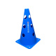 Kit Com 5 Cones Mania De Futsal Com Furos Para Treinamento Azul