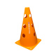 Kit Com 5 Cones Mania De Futsal Com Furos Para Treinamento Laranja