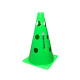 Kit Com 5 Cones Mania De Futsal Com Furos Para Treinamento Verde