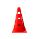 Kit Com 5 Cones Mania De Futsal Com Furos Para Treinamento Vermelho
