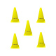 Kit Com 5 Cones Mania De Futsal Para Marcação E Treinamento Amarelo