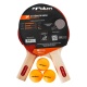 Kit Raquete Tênis de Mesa Ping Pong Effect II C/ 3 Bolinhas