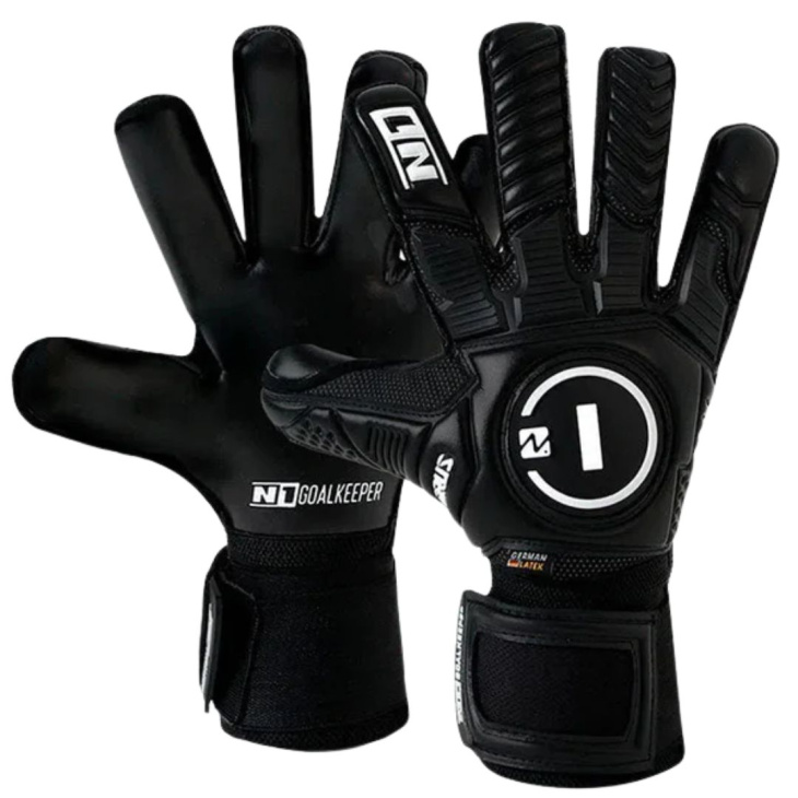 Luva Goleiro Campo e Society N1 Horus Profissional Preto