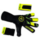 Luva Goleiro Campo e Society N1 Sirius Profissional Preto-Neon
