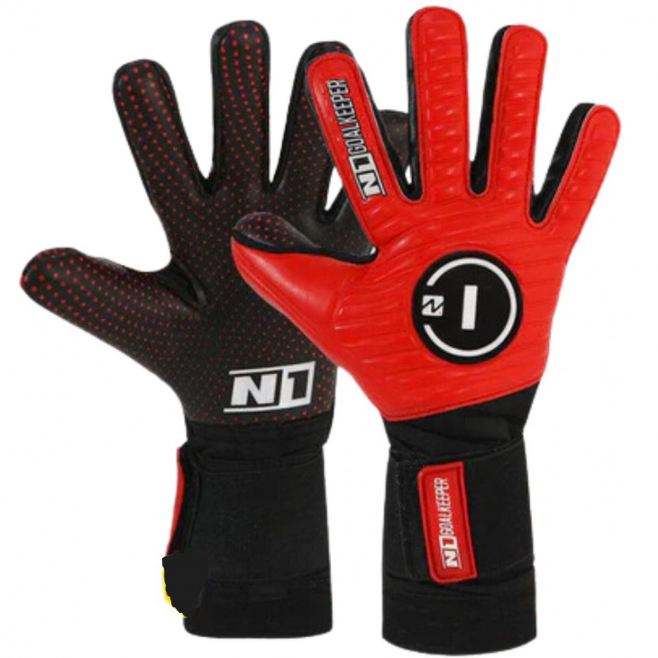 Luva Goleiro Campo e Society N1 Sirius Profissional Vermelho