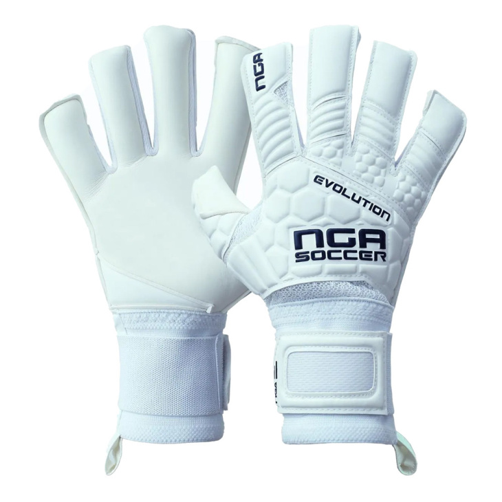 Luva Goleiro Campo Nga Soccer Evolution Branco