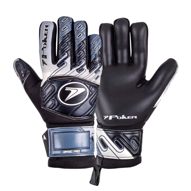 Luva Goleiro Campo Poker Basic Pro Profissional PTBR