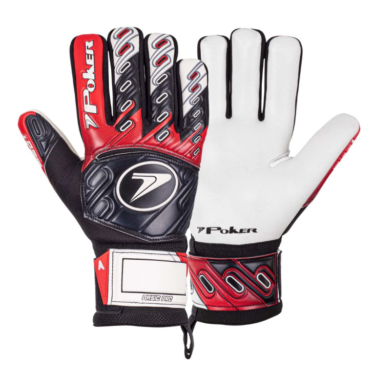 Luva Goleiro Campo Poker Basic Pro Profissional PTVM