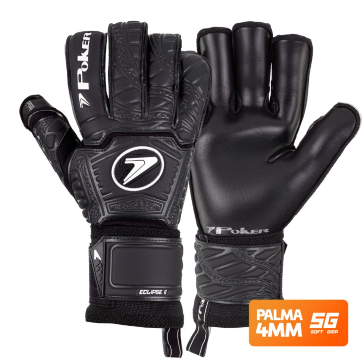 Luva Goleiro Campo Poker Eclipse II Profissional 01126 PTPT