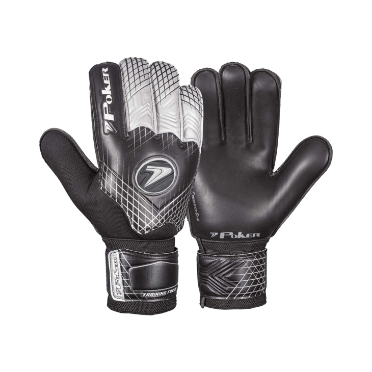 Luva Goleiro Campo Poker Focus Training Preto-Cinza