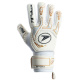 Luva Goleiro Campo Poker Hug Flex 5 Profissional 01160 Branco-Dourado