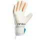 Luva Goleiro Campo Poker Hug Flex 5 Profissional 01160 Branco-Laranja