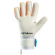 Luva Goleiro Campo Poker Hug Flex 5 Profissional 01160 Branco-Laranja