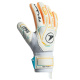 Luva Goleiro Campo Poker Hug Flex 5 Profissional 01160 Branco-Laranja
