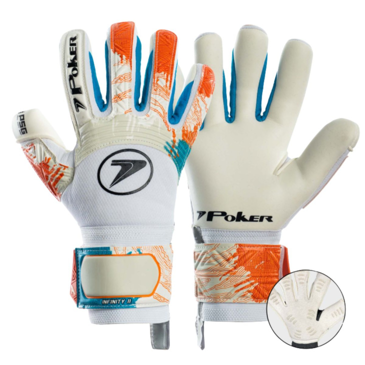 Luva Goleiro Campo Poker Infinity II Profissional BRLAC